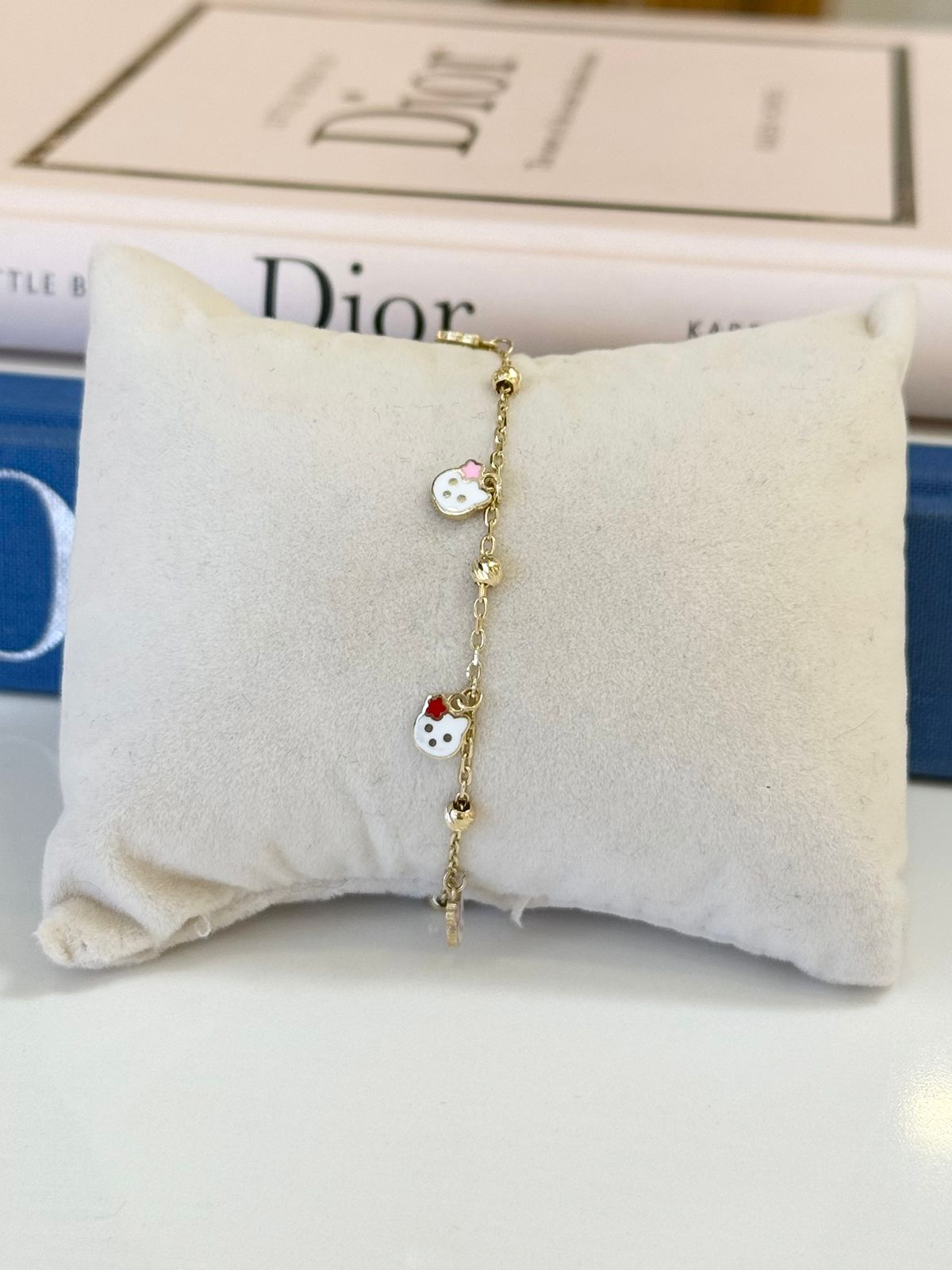 PULSERA HELLO KITTY 18CM 14K 2.6GR
